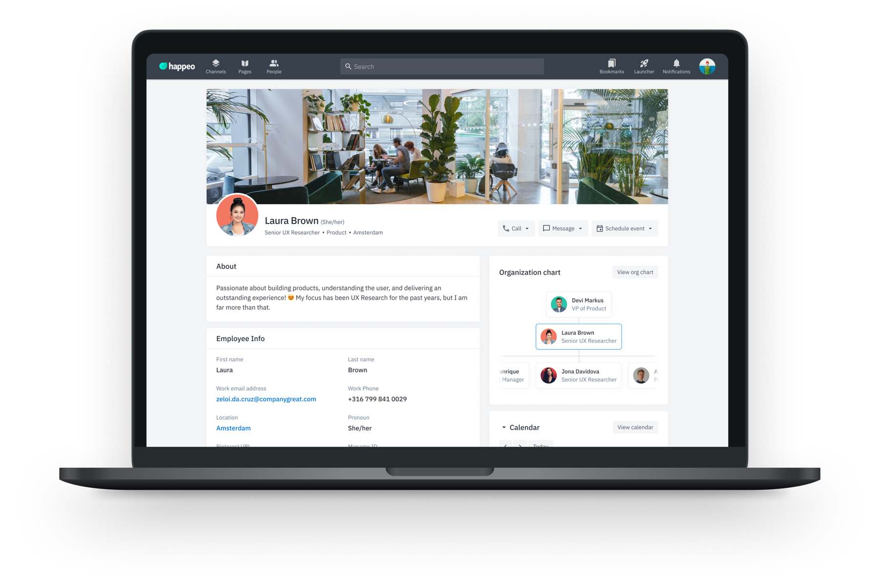 People Directory — redesigned interface overview